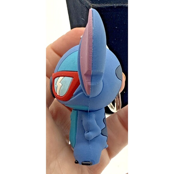 Disney Lilo and Stitch Figural Keyring Stitch In Sunglasses Purse Bag Clip Loose - Picture 10 of 11
